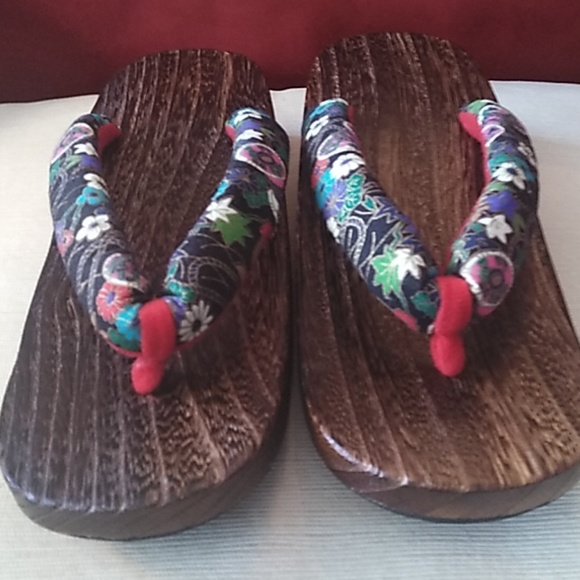 Real wood sandals thong flip flop Style - Picture 2 of 7